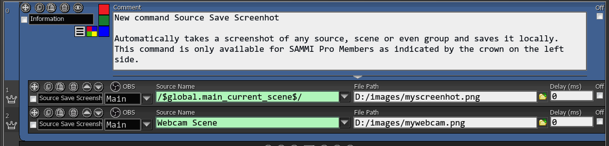 SAMMI Source Save Screenshot feature